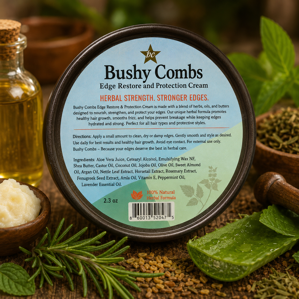 Bushy Combs Edge Restore and Prevention Cream- FREE SAMPLES INCLUDED