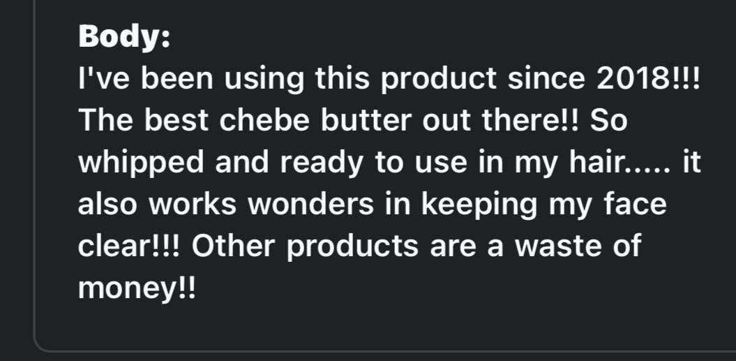 Bushy Combs Chebe Butter- FREE SAMPLES INCLUDED