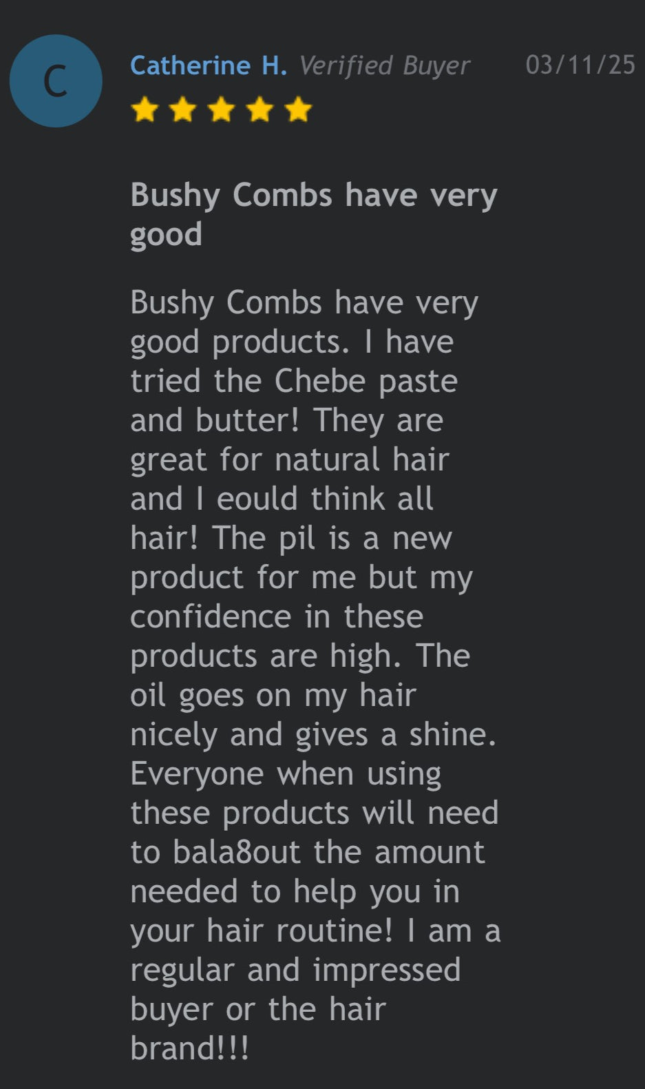 Bushy Combs Edge Restore and Prevention Cream- FREE SAMPLES INCLUDED