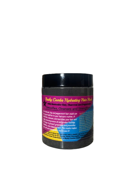 Bushy Combs Hydrating Charcoal and Clay Hair Mask- 8 oz