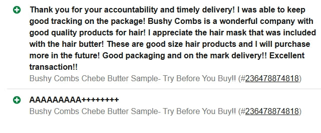 Bushy Combs Edge Restore and Prevention Cream- FREE SAMPLES INCLUDED